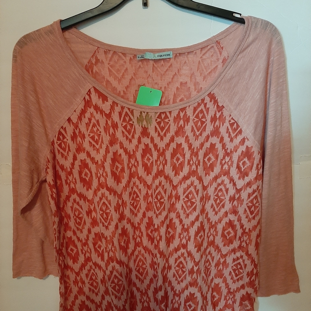 Pink medium sleeve shirt